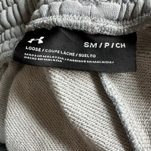 EUC Under Armour Gray Logo Loose Fit Sweatpants Men's sz SM - Picture 3 of 3